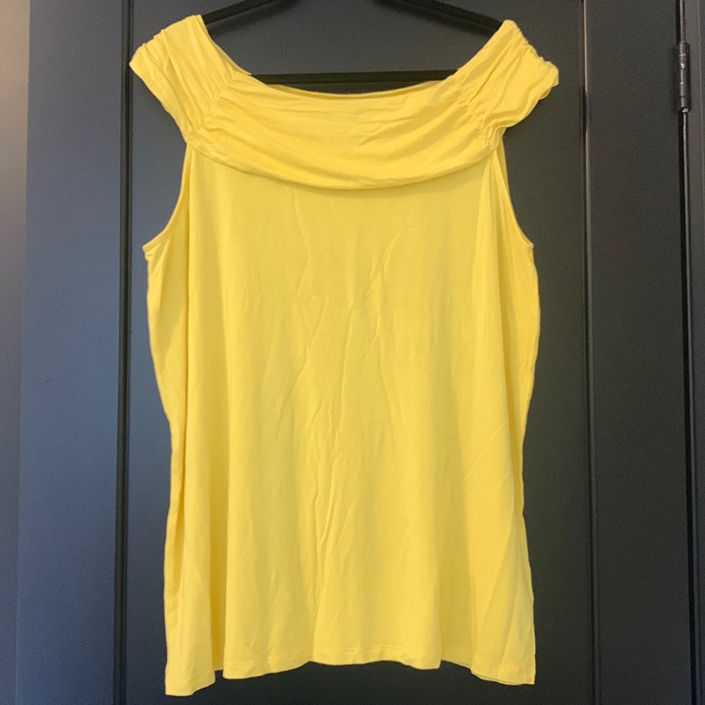 Yellow plus size top